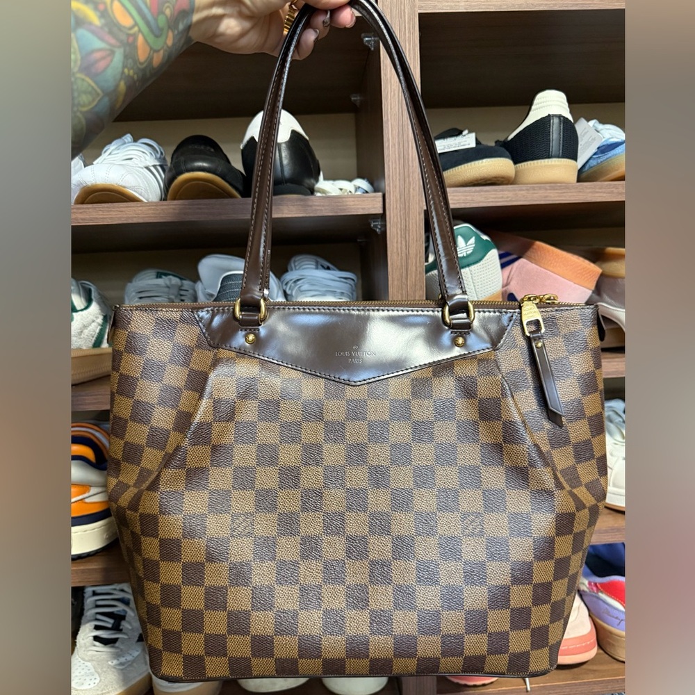 Louis Vuitton Brown Checkered Tote